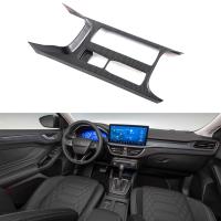 For Ford Focus 2022 2023 Carbon Fiber Car Center Console Water Cup Holder Decoration Cover Trim Sticker