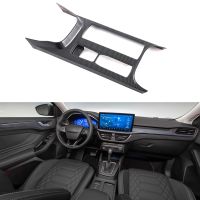 For Ford Focus 2022 2023 Carbon Fiber Car Center Console Water Cup Holder Decoration Cover Trim Sticker