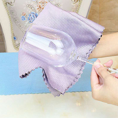 【cw】Kitchen Anti-Grease Wiping Rags Efficient Fish Scale Wipe Cloth Cleaning Cloth Home Washing Dish Cleaning Towel JJ-015 ！