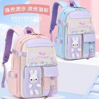 【Hot Sale】 The new female refrigerator quicksand primary school student schoolbag 1-3-6-9 grade junior high students casual childrens backpack