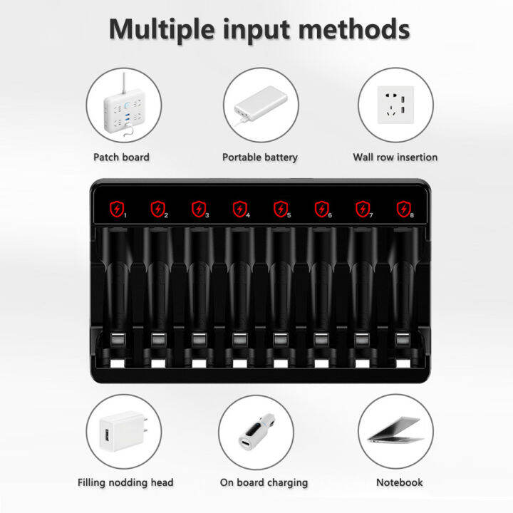 keyng-เครื่องชาร์จแบตเตอรี่-led-การชาร์จความเร็วสูงเครื่องชาร์จแบตเตอรี่ดับเบิลเอทริปเปิลเอ8อ่าวสำหรับแบตเตอรี่แบบชาร์จไฟได้1-2v-ni-mh-ni-cd