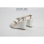 Giày cưới Nghé Art basic đế xuồng quai sandal 236