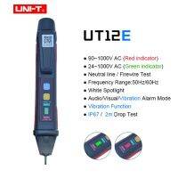 Uni-T Ut12e ซ็อกเก็ต Ut12m ไฟแสดงสถานะเครื่องวัดโวลต์ Ac 24V-1000V ไม่สัมผัสกระแสโวลต์ปากกาทดสอบเครื่องตรวจจับกระแสไฟฟ้า