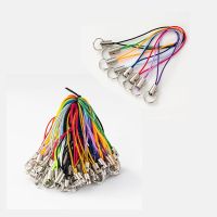 【YF】✇  Mixed Colors 30pcs/lot Thread Cord Hanger Holder Keyfob KeyChain Accessories