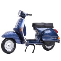 รถ1:18 2014 Vespa Primavera 150 Blue Piaggio แบบหล่อแบบคงที่แบบของเล่นแบบจำลองรถมอเตอร์ไซค์สำหรับงานอดิเรก