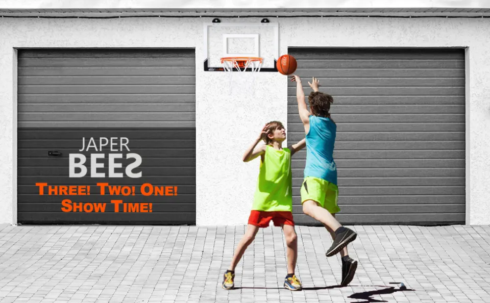 JAPER BEES Indoor Mini Basketball Hoop Over The Door & Wall Mount