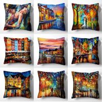 【CW】✱  Painting Covers Pillows Cushion Cover Pillowcases for Sofa Room Decoration