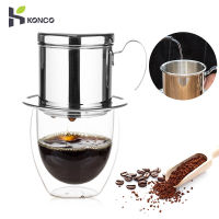 Konco สแตนเลสหยดกาแฟกรองเครื่องชงกาแฟหม้อ Infuser กาแฟกรองกาแฟ Dripper มือหยดเครื่องชงกาแฟหม้อ