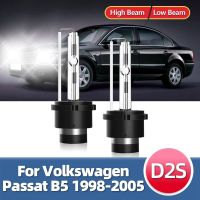 Lslight 2ชิ้นหลอดไฟหน้าซีนอน D2s โคมไฟแอบซ่อน35W Dc สำหรับ Vw Passat B5 1998 1999 2000 2001 2002 2003 2004 2005ไฟหน้า