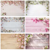 Photo Studio Backgrounds 55x42cm 2sides PVC Cover Waterproof Paper Backdrops Wood Marble Wall Printing for Camera Phone Shooting Cleaning Tools