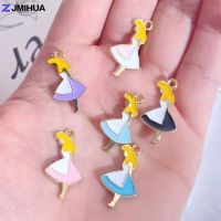 15pcs Girl Princess Charms Pendants Enamel Charm For Jewelry Making Supplies DIY Handmade Women Earrings Bracelets Accessories DIY accessories and oth