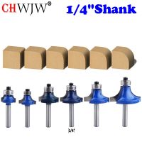 【DT】hot！ CHWJW 1/4  Round Over Router Bit with Milling Cutter for Wood Woodworking Tungsten Carbide