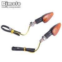 ﹊✟♨ Bjmoto 2PCS Universal LED Motorcycle M10 Amber Turn Sign Lamp Light Motorbike Signal Indicator Lights For Honda BMW Cafe Racer