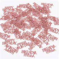 hot【cw】 Gold Glitter Happy Birthday Table Scatter Decorations Baby Shower