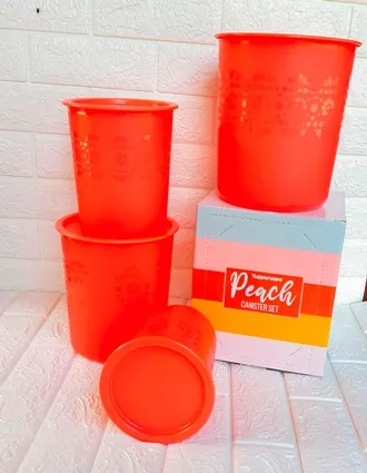 Peach canister set
