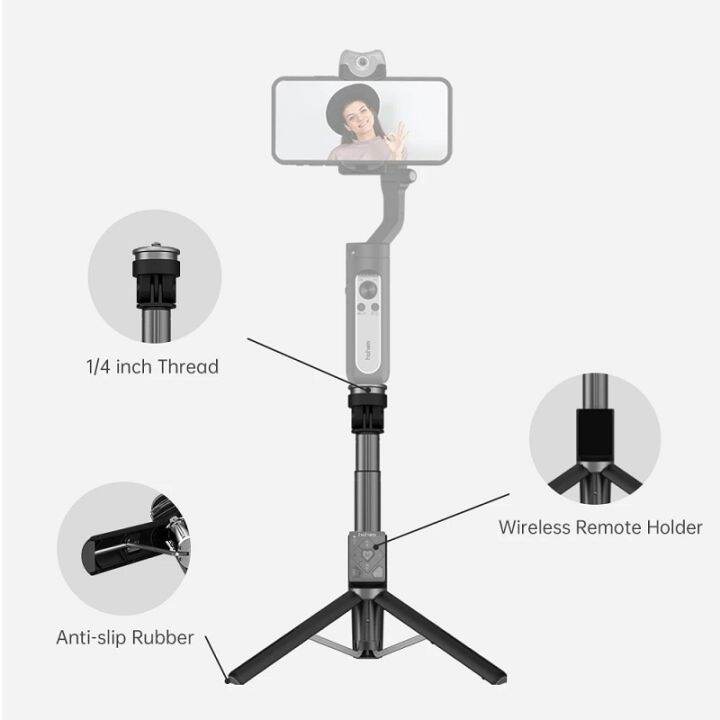 hohem-3-in-1ไม้เซลฟี่สติ๊กขาตั้งกล้องโทรศัพท์ขาตั้งกล้องเดี่ยวยืดได้กับระยะไกลรองรับสมาร์ทโฟนสำหรับ-isteady-x-x2-v2