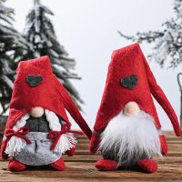 Christmas Faceless Doll Long Hat Gnome Santa Xmas Tree Hanging Ornament Doll Decoration Home Pendant Gifts Drop Ornaments