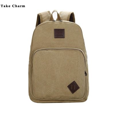 Junior High School Student School Bag Canvas Durable Waterproof Outdoor Travel Backpack 2022 Casual Mens Sports Backpack Black