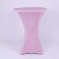 607080cm Diameter Stretch Spandex Round Tablecloth Cocktail Table Cloth Bar Ho Wedding Party banquet Table Covers