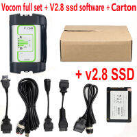 เครื่องมือเทคโนโลยีชิ้นส่วนรถยนต์ Vocom อินเตอร์เฟซ88890300การวินิจฉัยรถบรรทุกสำหรับ PTT สแกนเนอร์ OBD2 V2.8 Vo/ Ren-Ault/UD/Mack หลายภาษาเครื่องวิเคราะห์87Tixgportz