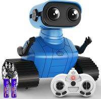 Robot Toy for Boys &amp; Girls, Rechargeable Remote Control, Auto-Demonstration, Flexible Head &amp; Arms, Dance, Music, LED Eyes, 5+ Years Old