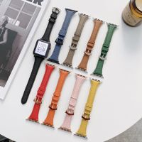 Leather band for 38mm 40mm 41mm 42mm 44mm 45mm Smart watch strap accessories for series 7 6 5 4 3 2 1 SE band