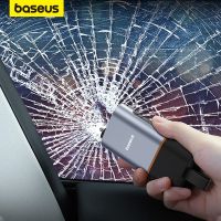 Baseus 3 in 1 Car Safety Hammer Window Glass Breaker Emergency Escape Seat Belt Cutter with LED Lighting Auto Escape Tool