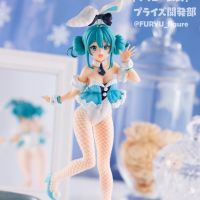 รางวัลภาพอนิเมะ Miku Bicute กระต่ายขาว Ver. Furyu Japaense ของเล่นโมเดล Gratis Ongkir สำหรับเด็กผู้ชาย