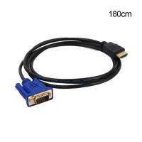 【HOT SALE】 1.8เมตรสาย HDMI HDMI VGA 1080P HD พร้อมสายอะแดปเตอร์เสียง HDMI ไปยังสาย Dropshipping