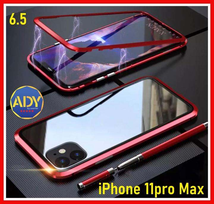 รับประกันสินค้า-case-iphone-11pro-max-6-5-เคสไอโฟน-11pro-max-ขนาด-6-5-เคสแม่เหล็ก-ไม่มีกระจกด้านหน้า-เคสประกบ360-magnetic-case-360-degree-iphone-11-pro-max-case-เคสมือถือ-เคสกันกระแทก-รุ่นใหม่-แม่เหล็