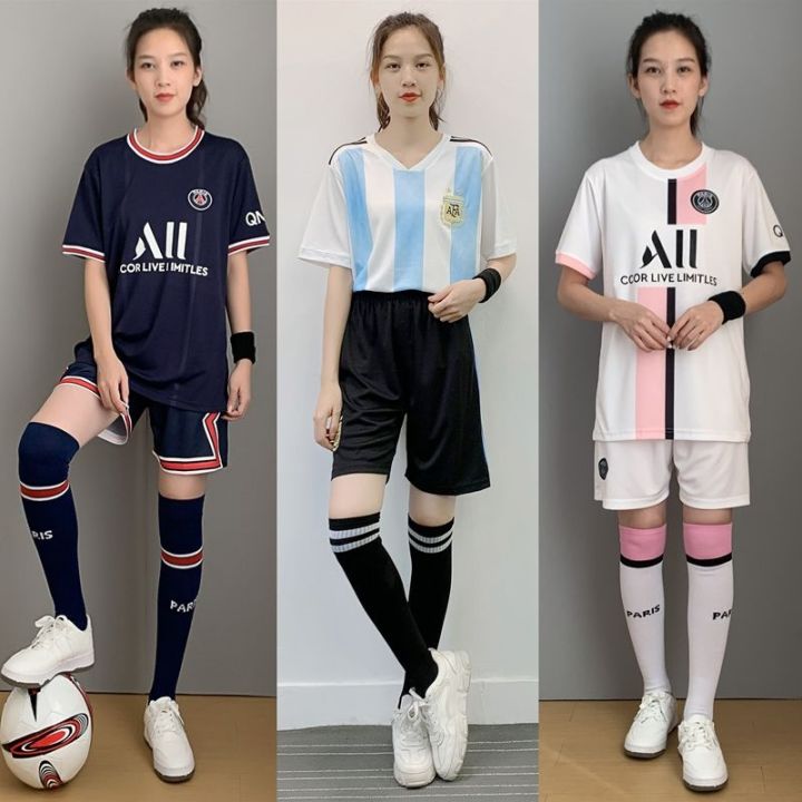 soccer-uniform-female-loose-messi-jersey-suits-students-sports-training-suit-girl-brief-paragraph-football-clothes