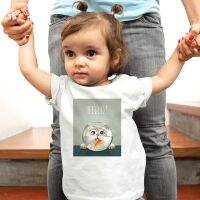 Hello Cute Little Cat Funny Toddler Girl Tee Shirt Multicolor Kids Short Sleeve O-neck T-shirts Cartoon Print Children Tshirt