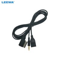 LEEWA Car Audio Music 3.5mm AUX Cable TO MMI Interface USB Charger For Mercedes-Benz USB Wire Adapter CA4821