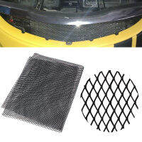 Universal 100X33ซม. อลูมิเนียมรถ Body Grille ตาข่ายย่างส่วนสุทธิ Racing Grills สีดำ เงินรถ Grille Net