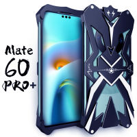 ZIMON เคสป้องกันโลหะ Huawei Mate 60 Pro Plus,เคสฝาหลังอลูมิเนียมอัลลอยด์แข็งกันกระแทกลาย Mate 60 Pro + ปลอกหุ้ม