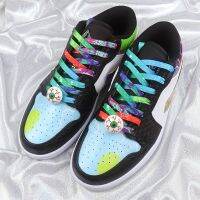 [Fashion goods060]Cols Low StarryThunderLightning Nebula Women Men Shoelaces Dropship