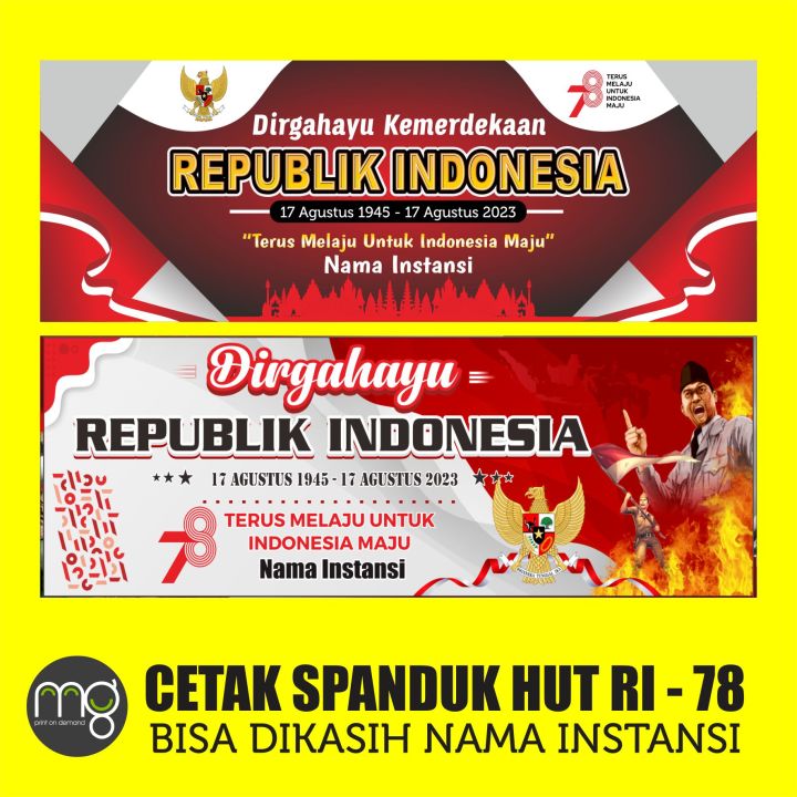 Sepanduk Kemerdekaan Ri Ke 78 Banner Hut Ri Dirgahayu Republik Indonesia Ke 78 Spanduk 8219