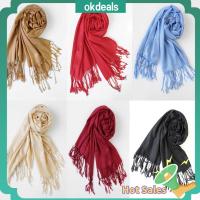 OKDEALS Upscale Women Autumn Warm Scarf Pashmina Cashmere Silk Large Shawl Wrap