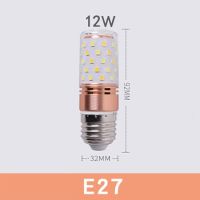 【HOT】 Goodz mall Led ข้าวโพดโคมไฟสมาร์ทหลอดไฟซัง LED-โคมไฟหลอดไฟ E26 E27 E14หลอดไฟ LED 8วัตต์12W16W 110โวลต์220โวลต์ DC คริสต์มาสโคมไฟระย้าเทียน