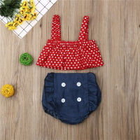 kids summer clothes Newborn roupa menino roupas Infant Baby Girls Outfit Polka Dot Tops+ Short Pants 2pcs Clothes Set  by Hs2023