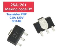 (5ตัว) 2SA1201 , DY , TRANSISTOR PNP 0.8A 120V SOT-89