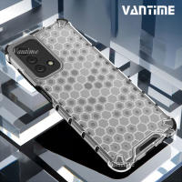 Vantime สำหรับ OPPO A95 A74 4G A78 5G A98 รังผึ้งเคสมือถือกันกระแทกโปร่งแสงกลับ