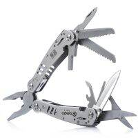 แบบพกพา Outdoor Camping Multi Function คีมสแตนเลสหลายชุดเครื่องมือ Pocket Plier Nipper พร้อม Safety Lock