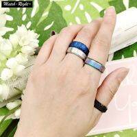 6mm Multi Matte แหวน Unisex สแตนเลสสตีลแหวนสำหรับ WomenMen Stylish Daily Finger แหวนสำหรับของขวัญ Party #5040