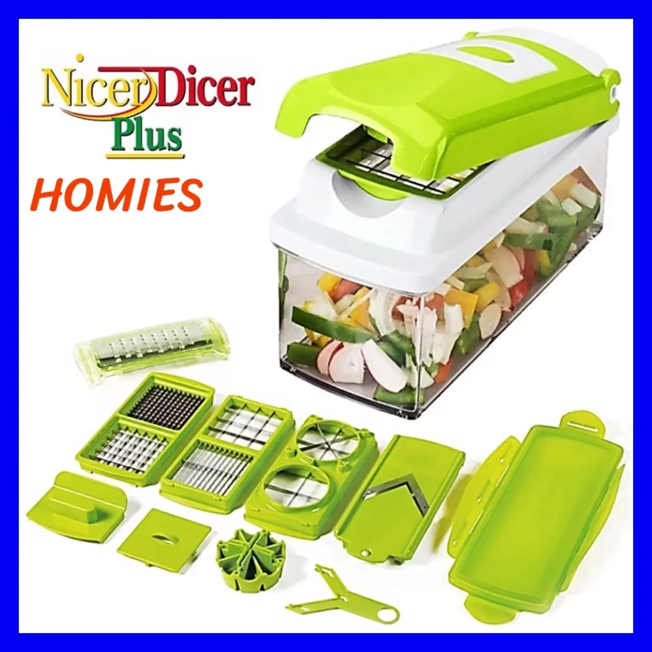 5PCS Super Slicer Plus Vegetable Fruit Peeler Dicer Cutter Chopper Nicer Grater