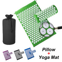 Kuznetsovs Acupressure Yoga Mat Lotus Spike Cushion Applicator Back Pain Relief Needle Pad Eco Pranamat Pillow Set Gift Bag