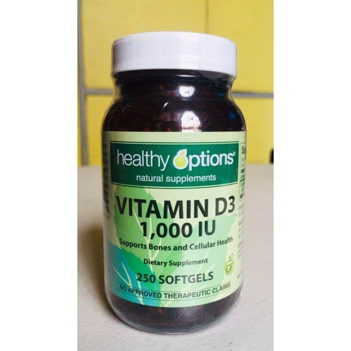 Vitamin D3 400 iu 1000 iu 5000 iu Healthy Options Lazada PH