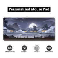 Mousepad Moonlight แผ่นรองเมาส์แบบยาวกันน้ำกันลื่นออกแบบขอบเย็บที่แม่นยำ แผ่นรองโต๊ะน่ารัก แผ่นรองเมาส์เกมขนาดใหญ่ส่วนบุคคล