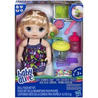 ☍ Baby Alive Sweet Spoonfuls Blonde Baby Girl Doll E0586 ตุ๊กตาเด็กผู้หญิง สีบลอนด์