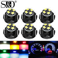 6Pcs Canbus T3 LED T4.2 T4.7 Led Bulb 2016SMD Car Interior Lights Indicator Wedge Dashboard Warming Instrument Lamp 12V